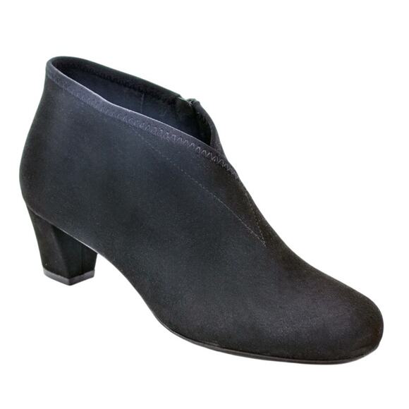 David Tate Shoes - David Tate Womens Anna Bootie US 9.5 M Black Suede Ankle NIB